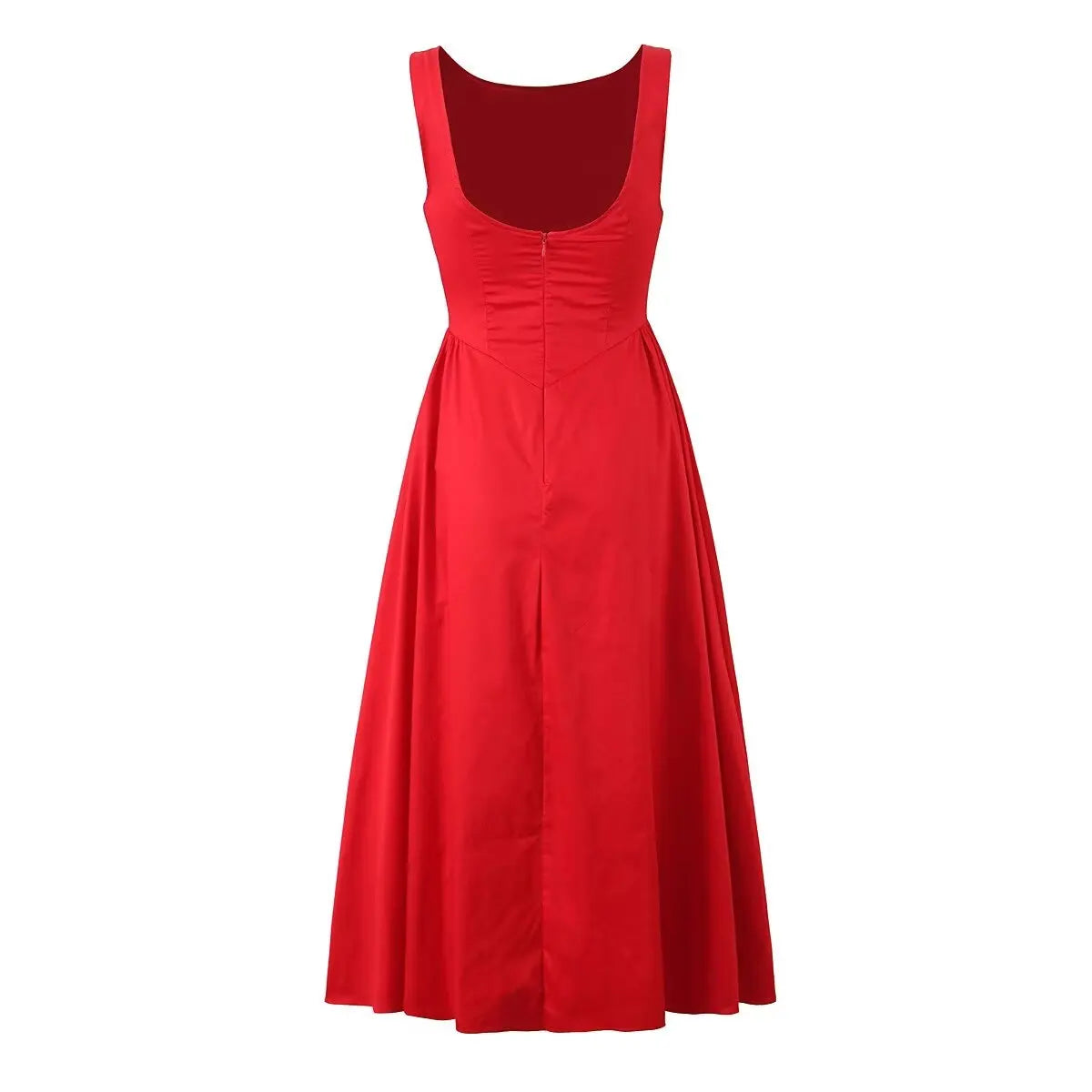 Solid Halter Backless Long Dress