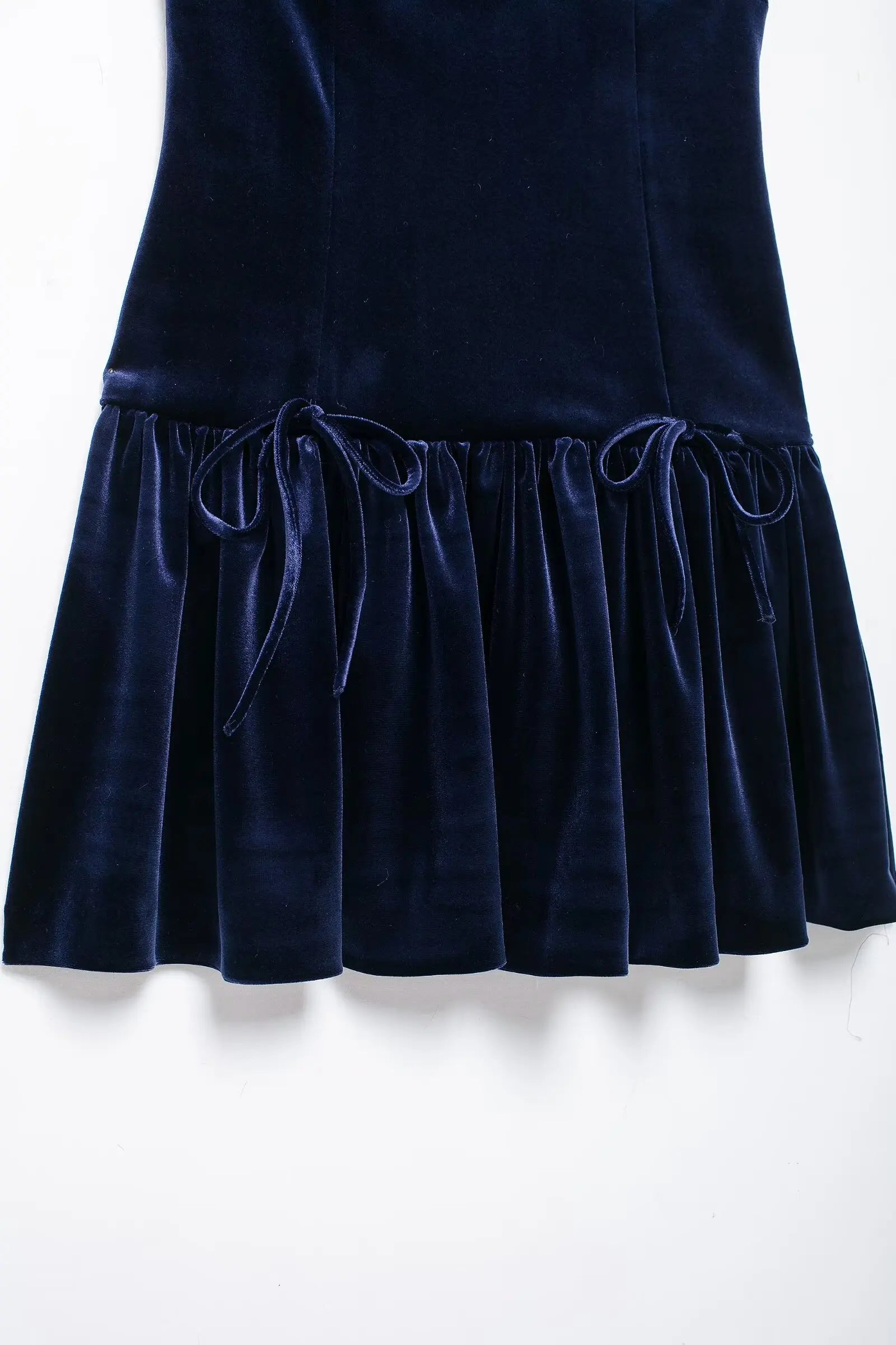 Bow Crew Neck Sleeveless Mini Dress