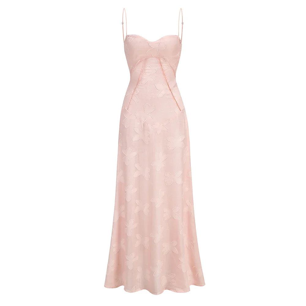 Long Sleeve Formal Deep V-Neck Evening Prom Gown