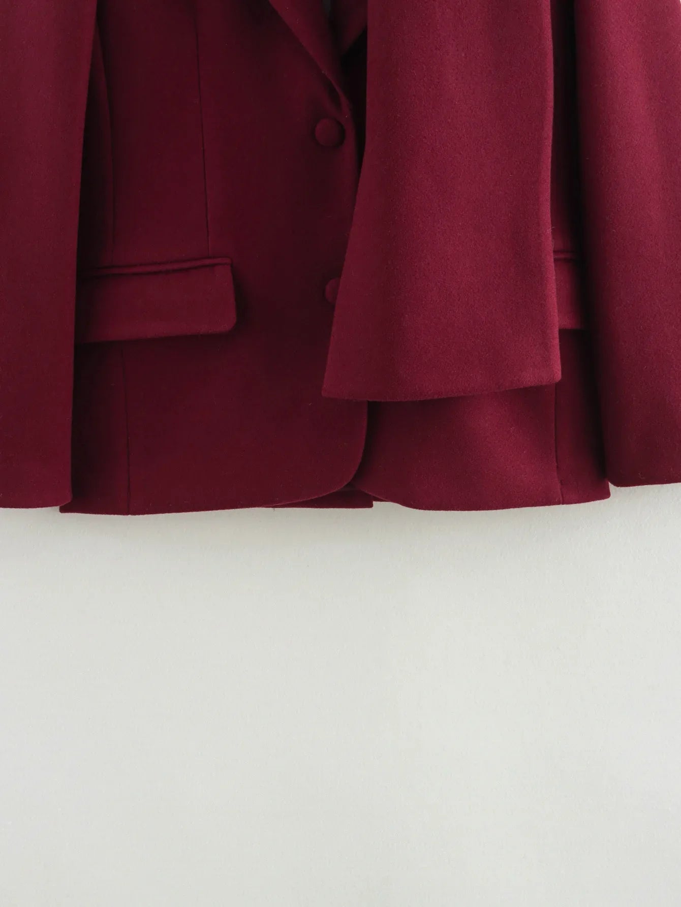 Woolen Blazer Jacket  Loose Long Sleeve Coat