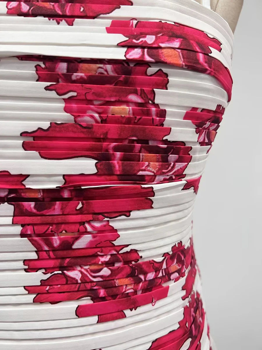 Strapless Sleeveless High Waist Temperament Long Dress