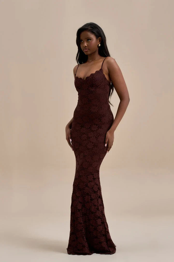 Spaghetti Strap Backless Maxi Dress