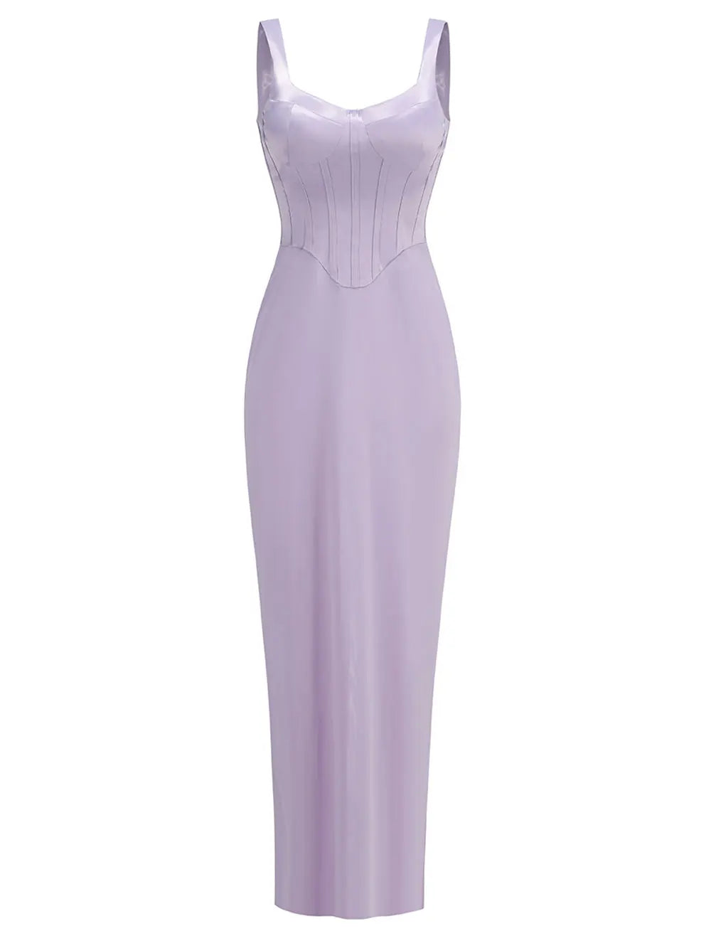 Satin Camisole Sleeveless Bodycon Long Dress