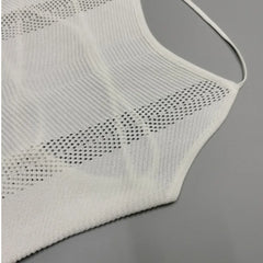 Knit Bikini Cover-Up Backless  Beach Bodycon Dress