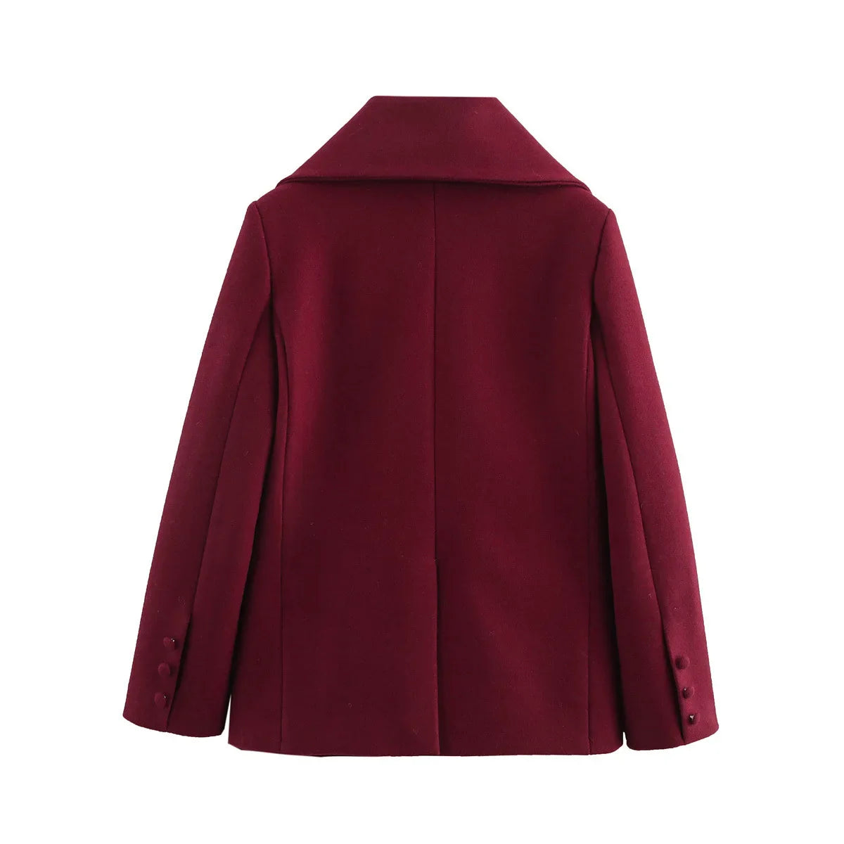 Woolen Blazer Jacket  Loose Long Sleeve Coat