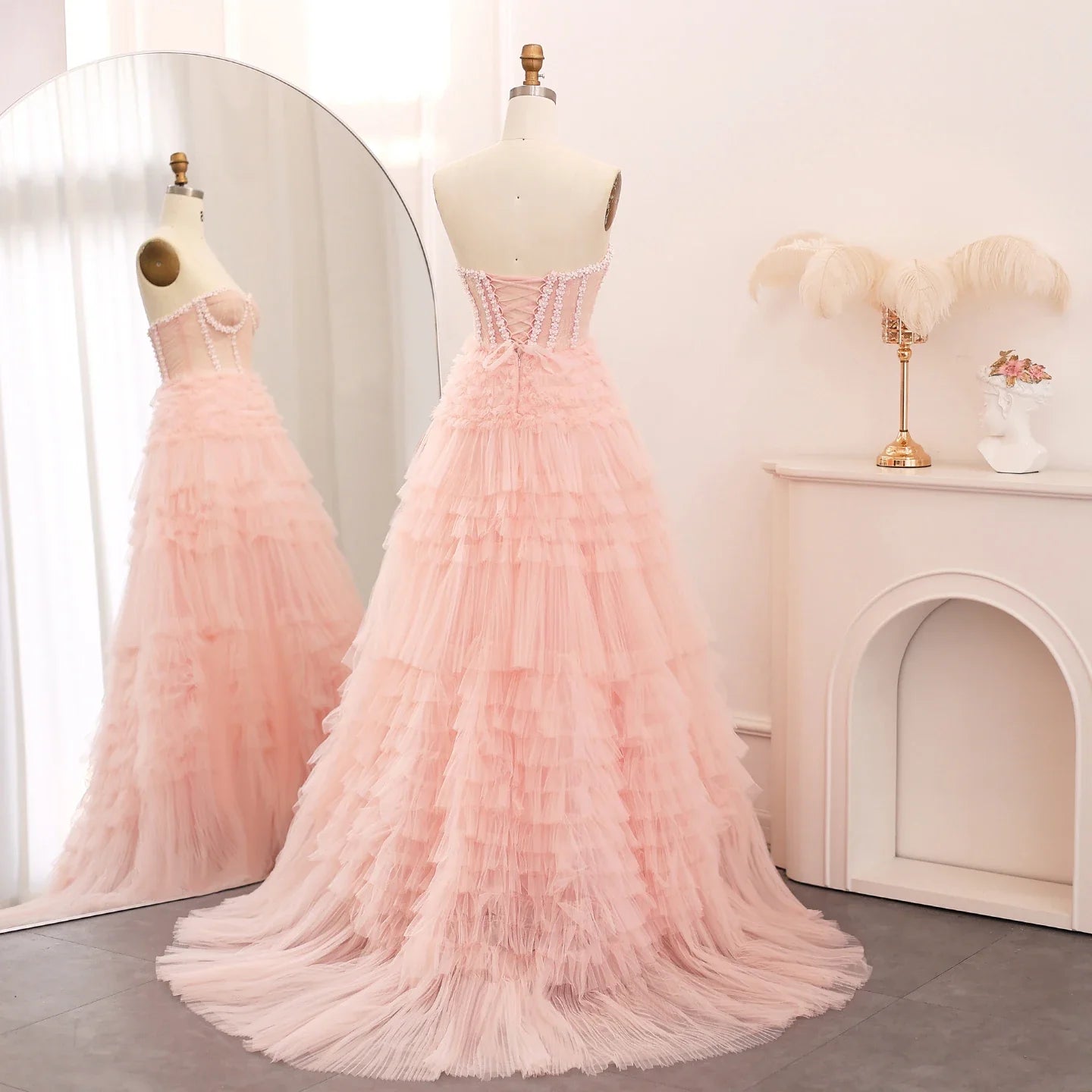 Sweetheart Sleeveless Ball Gown Prom Dress