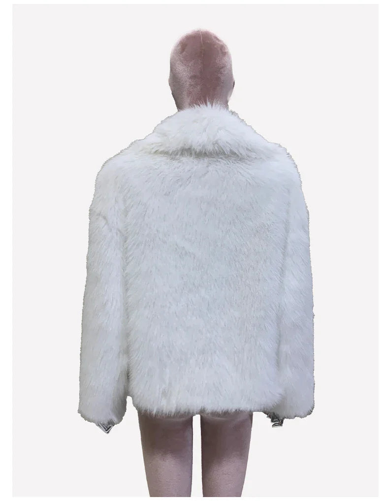 Hairy Soft Thick Faux Fur Coat