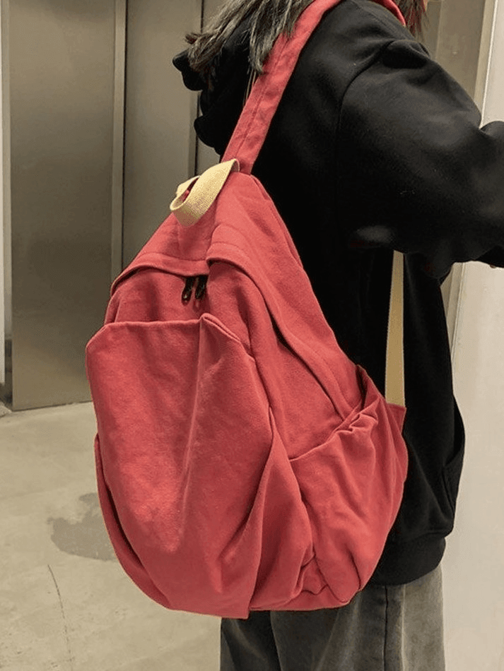 Mochila escolar vintage con lavado universitario