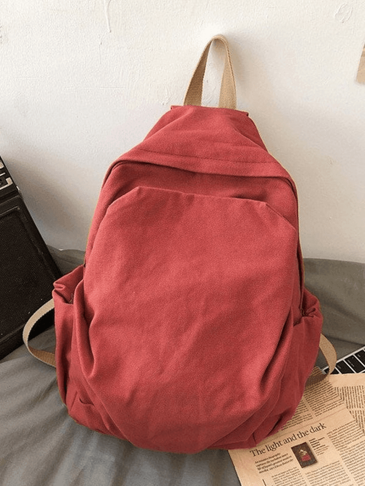 Mochila escolar vintage con lavado universitario