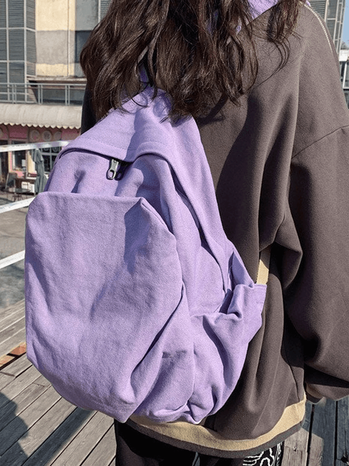 Mochila escolar vintage con lavado universitario