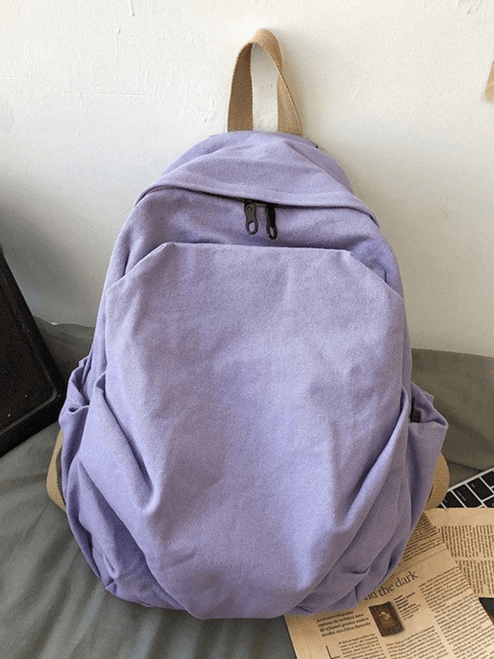 Mochila escolar vintage con lavado universitario