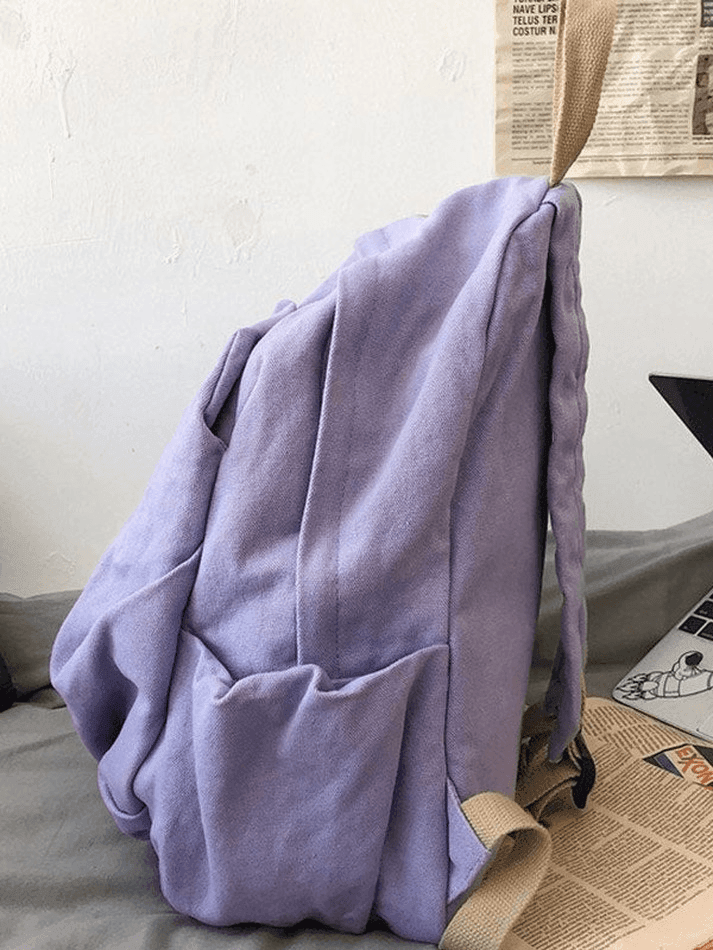 Mochila escolar vintage con lavado universitario