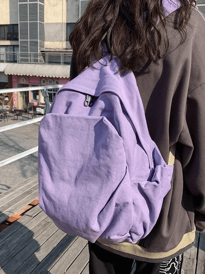 Mochila escolar vintage con lavado universitario