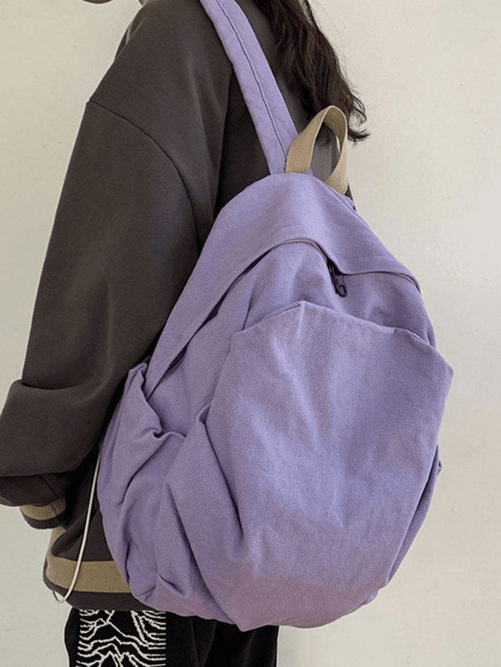 Mochila escolar vintage con lavado universitario
