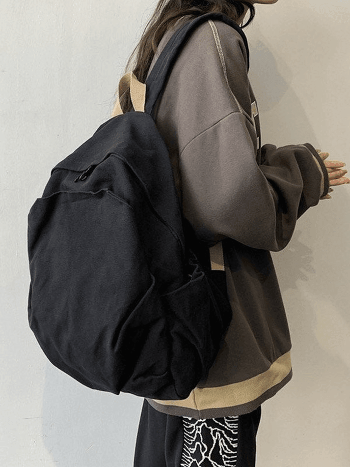 Mochila escolar vintage con lavado universitario