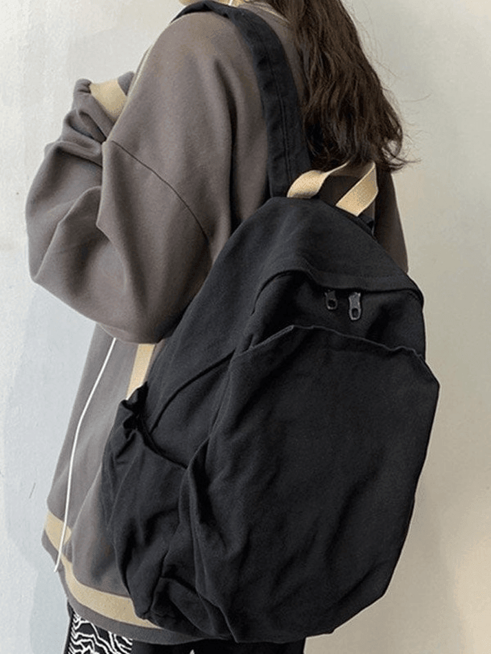 Mochila escolar vintage con lavado universitario