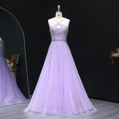 Sparkly Crystal Criss-Cross Evening Dress