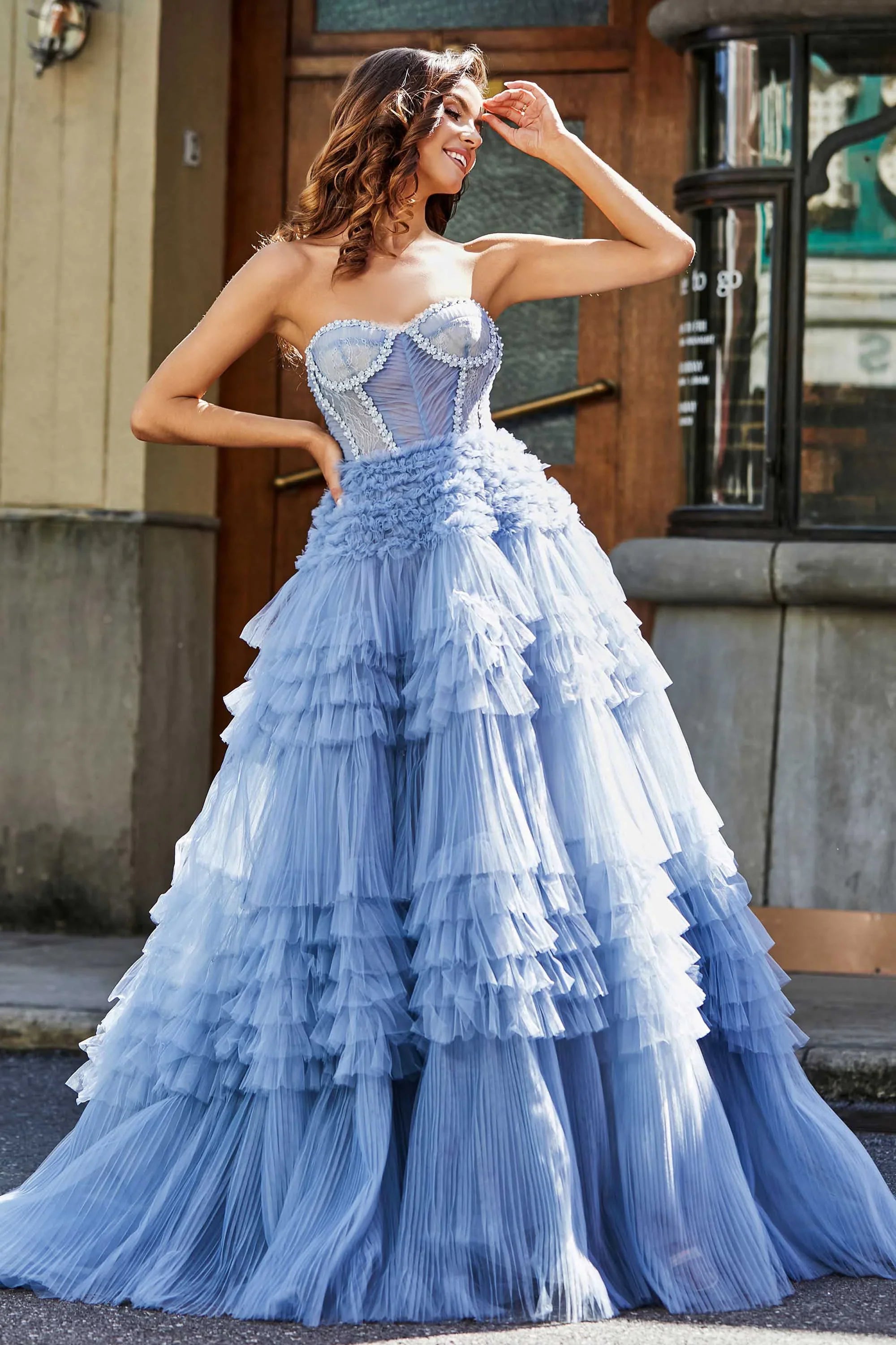 Sweetheart Sleeveless Ball Gown Prom Dress