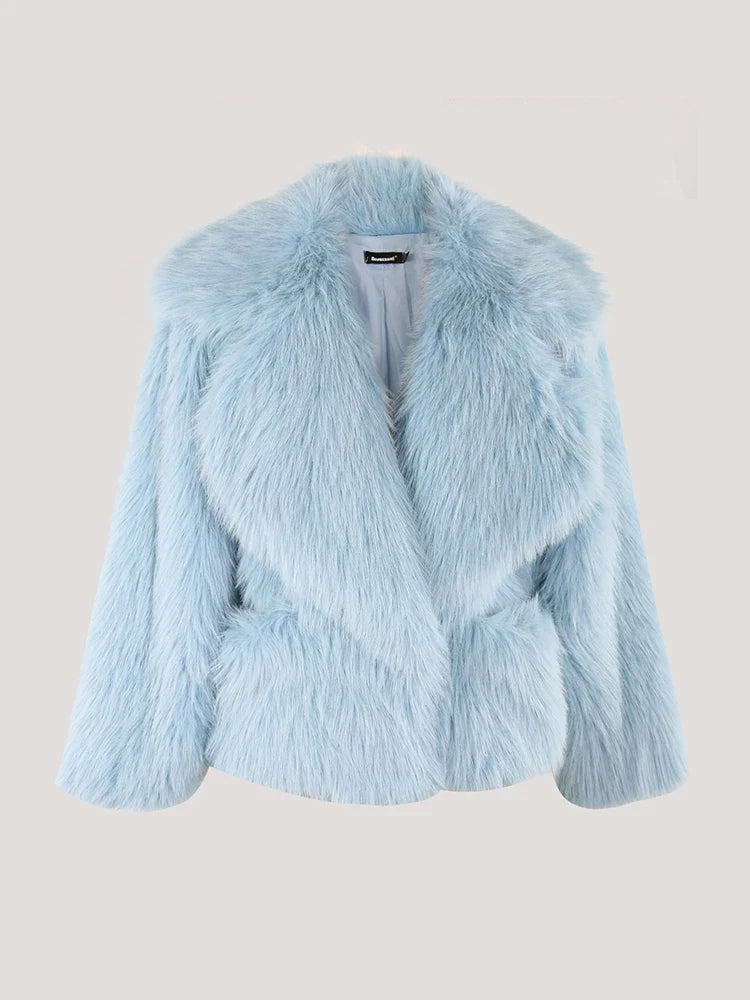 Hairy Soft Thick Faux Fur Coat