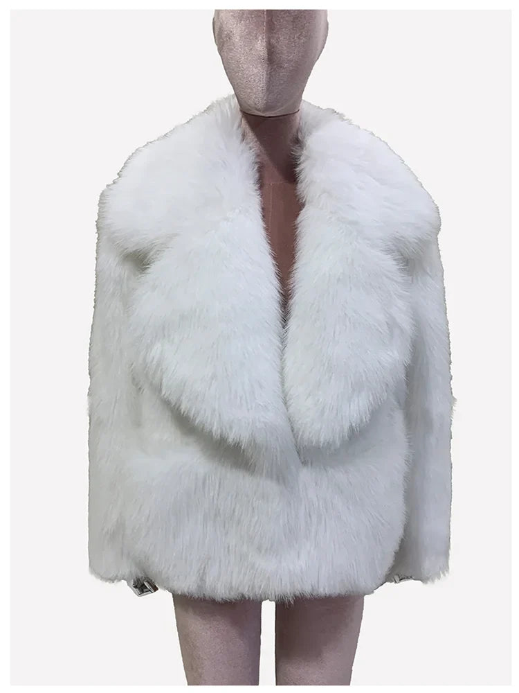 Hairy Soft Thick Faux Fur Coat