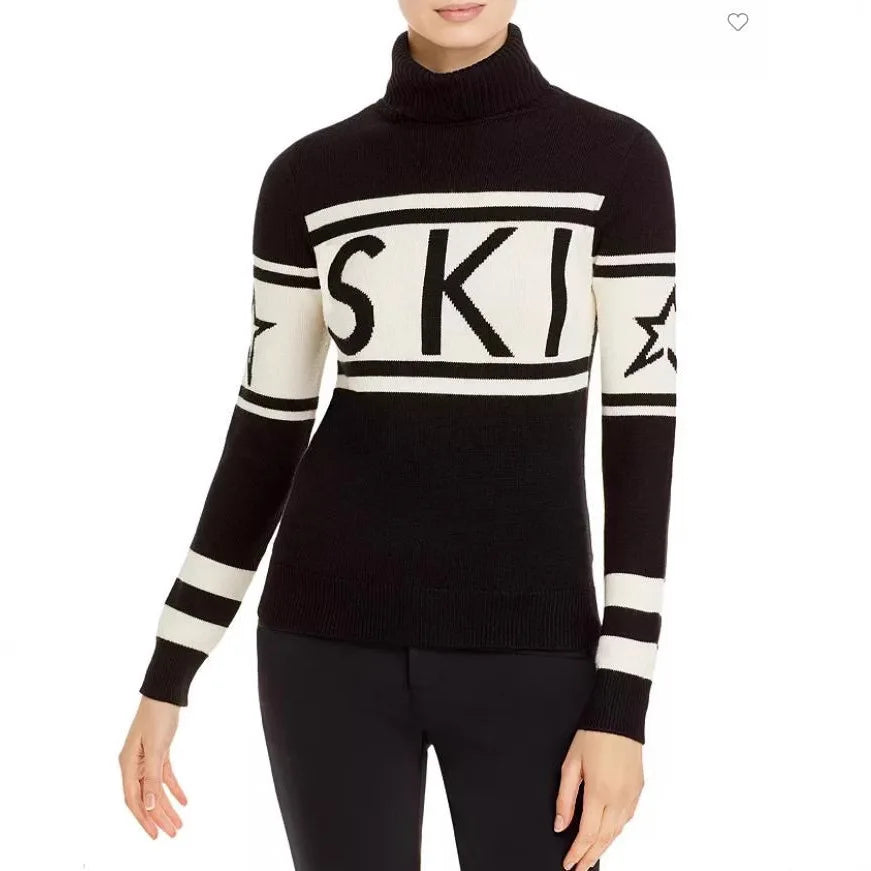 High Neck Geometric Sleeves Pullover