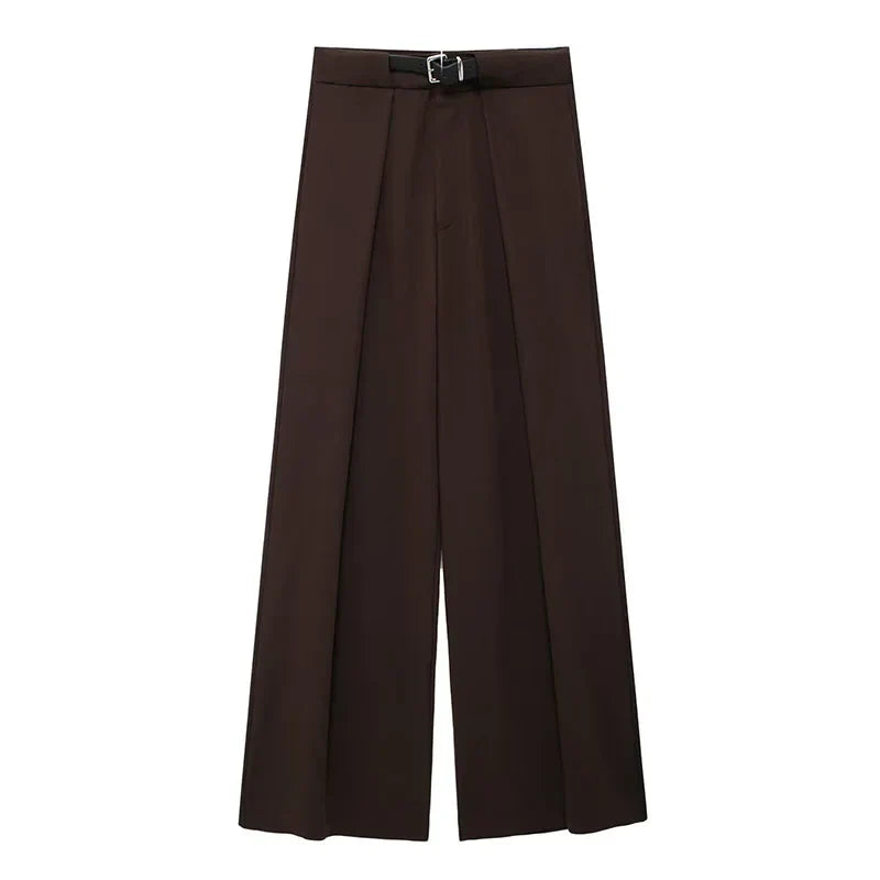 Side Slit Top Pocket Sashes Design Pant Suit