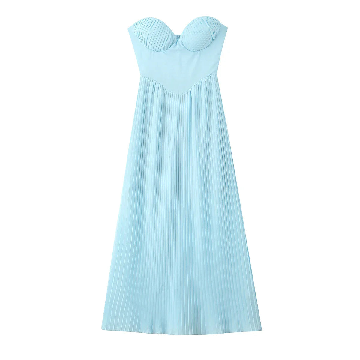 Chest With Pad Corset style Strapless Dress