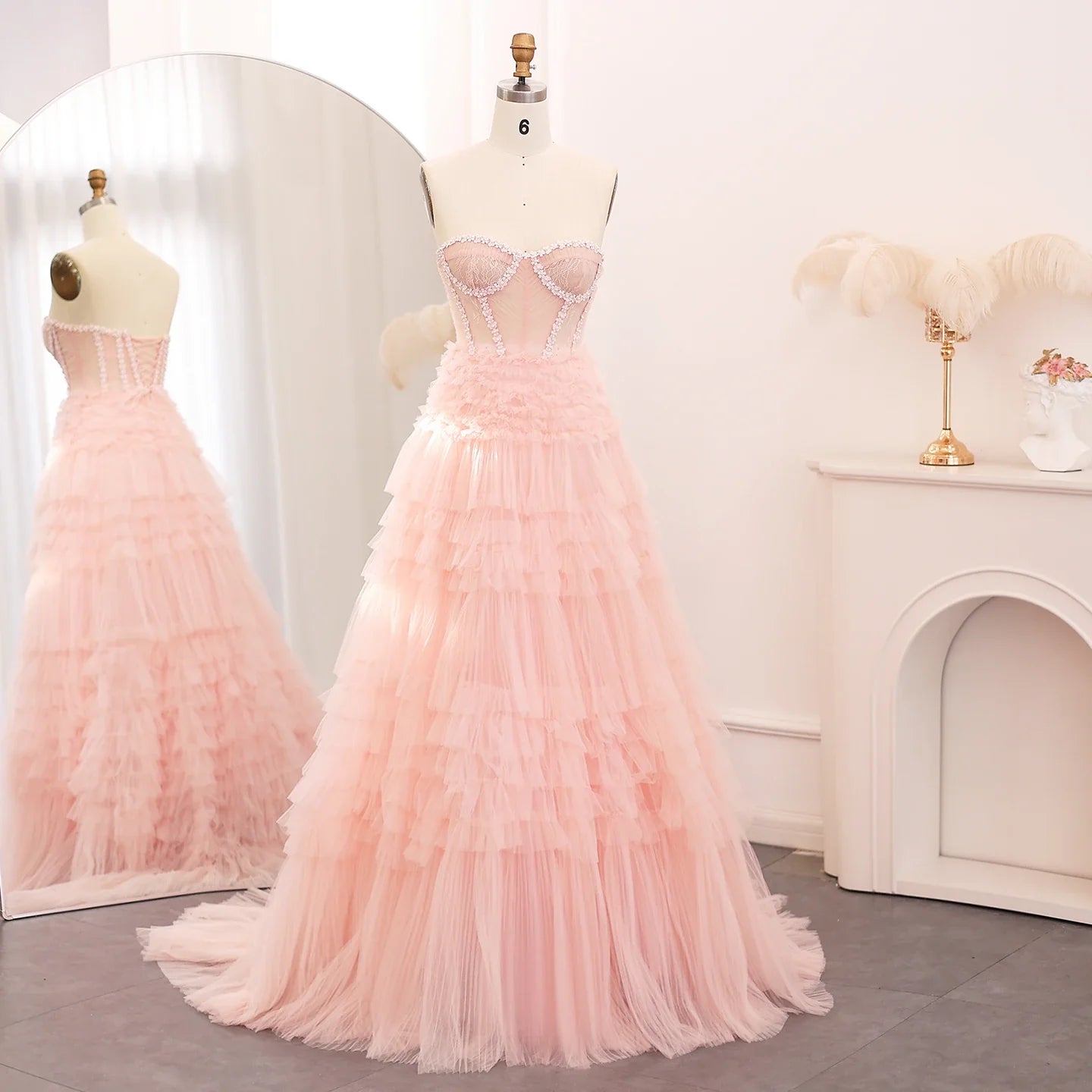 Sweetheart Sleeveless Ball Gown Prom Dress
