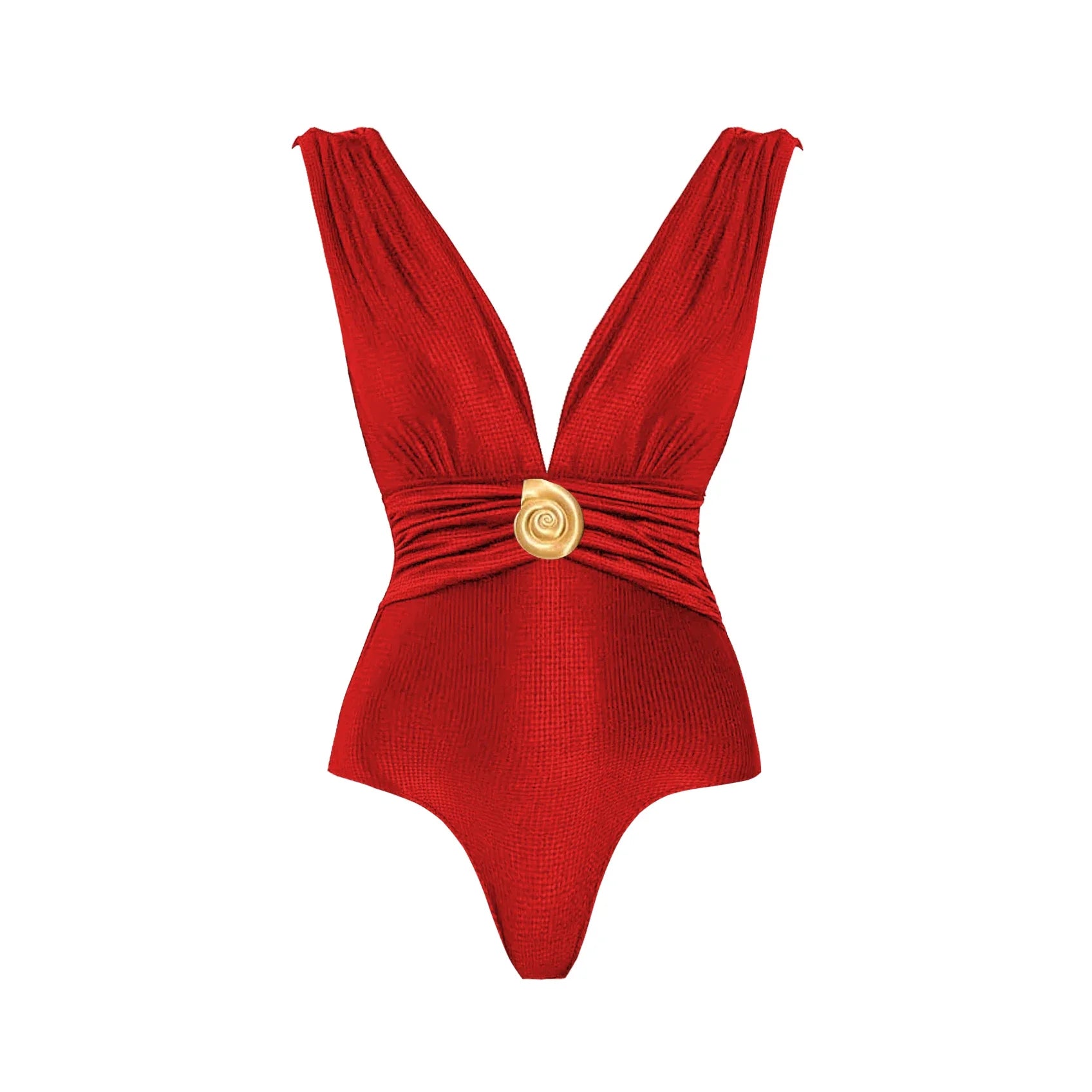 2Pcs Deep V One Piece Swimsuit Shiny Star Bikini