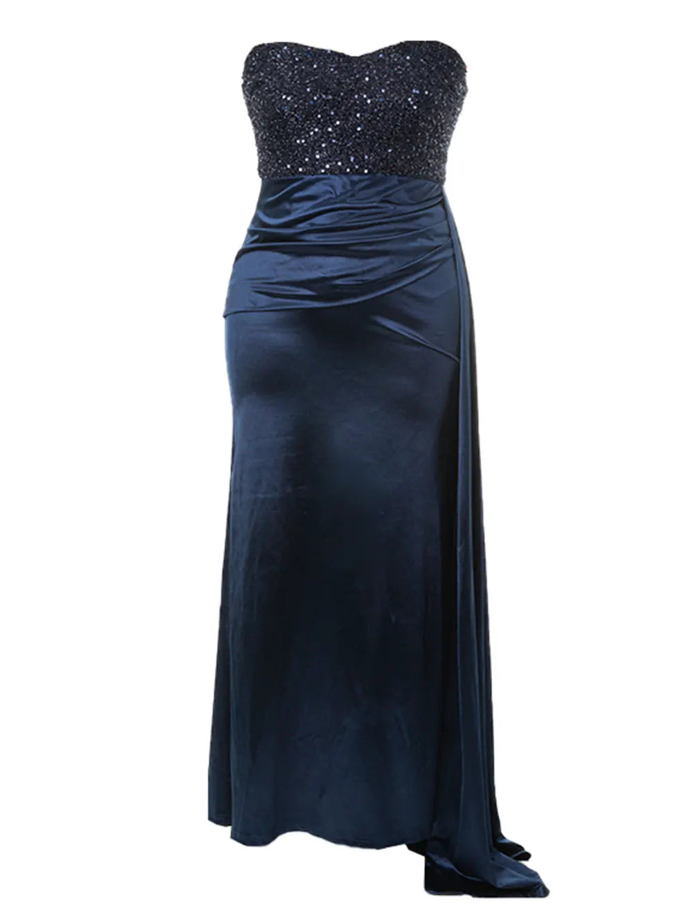 Glitter Patchwork Ankle Length Dress