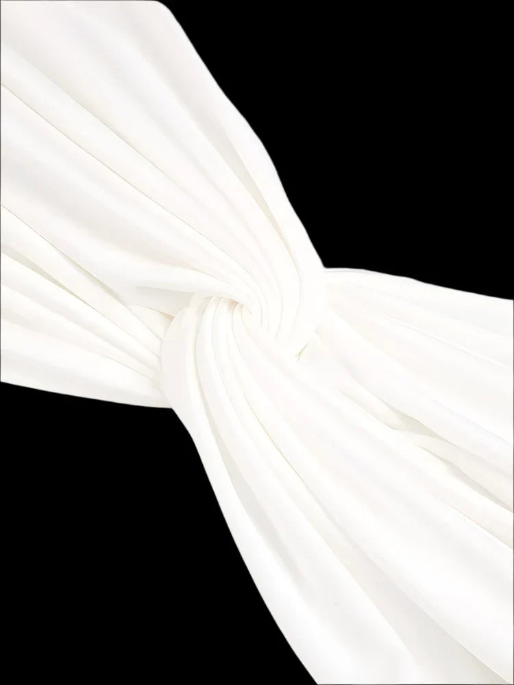 Long Sleeve Pleated Draped Maxi Dress