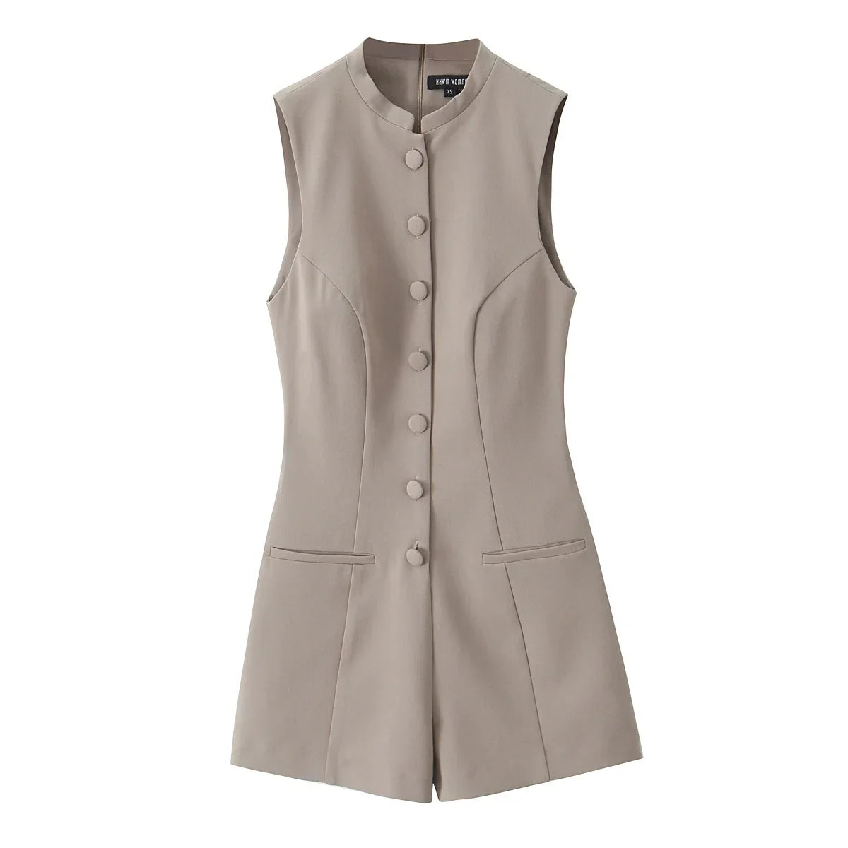 Solid O-Neck Sleeveless Bodysuits