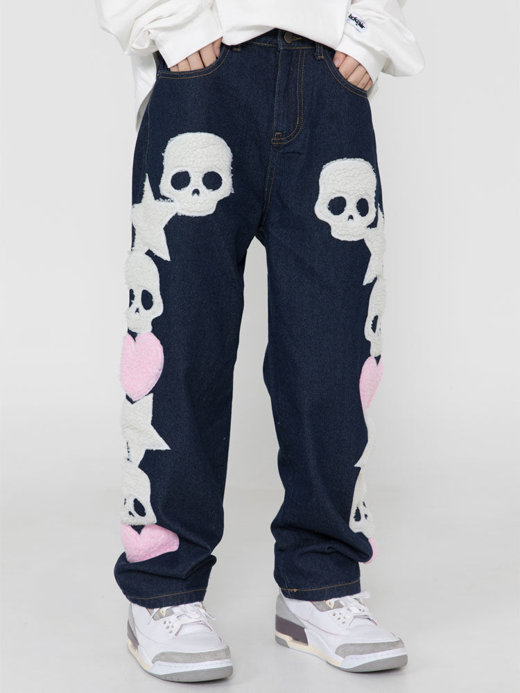 Skull love  Jeans