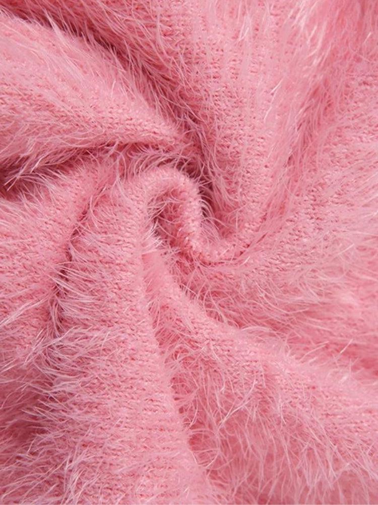 Top corto esponjoso de cerezas Soft Girl