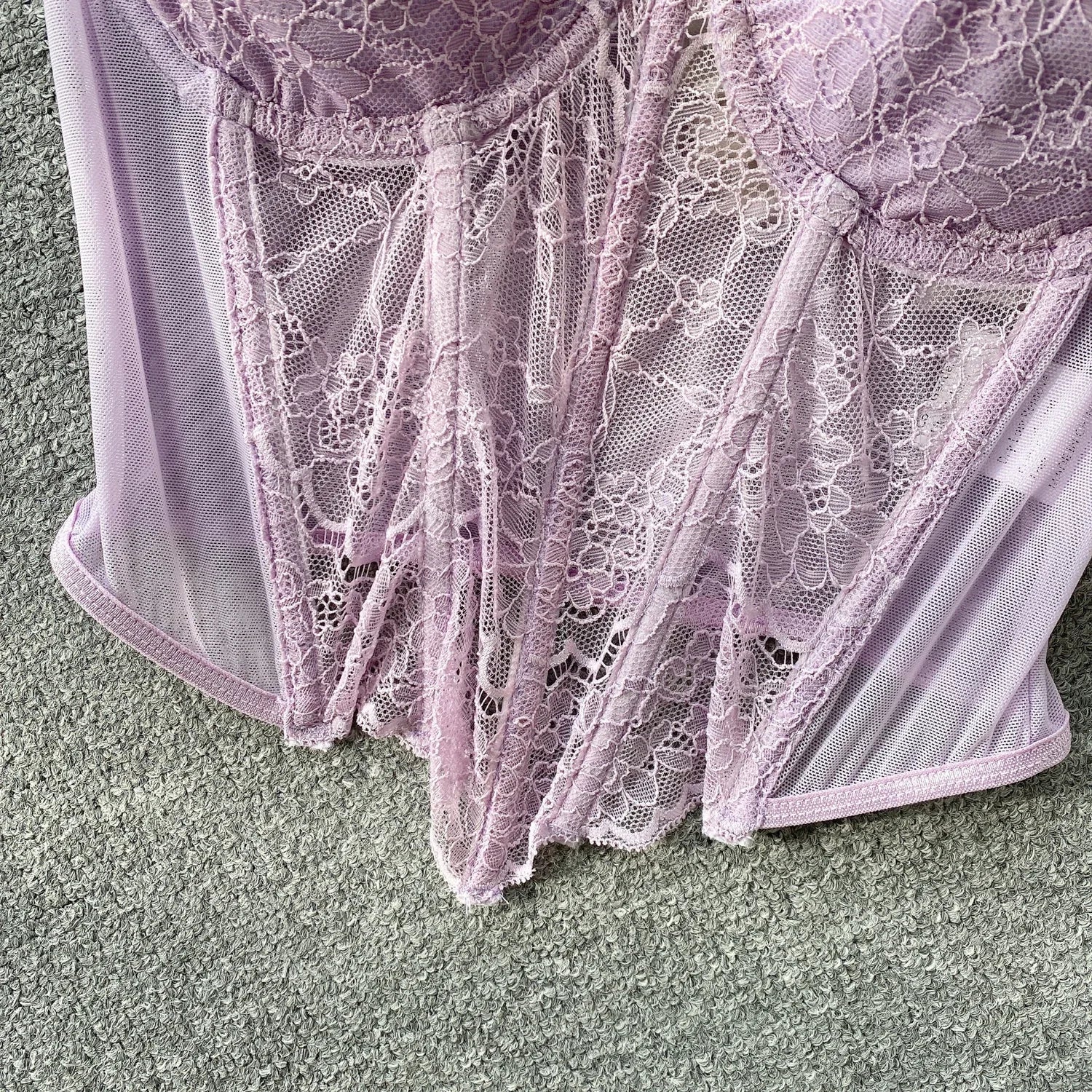 Lace R Girls Soft Girl Sheer Lace Corset Top – AmiEmi