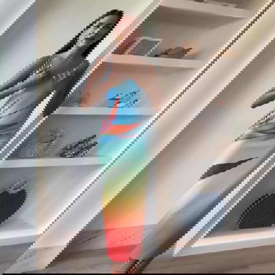 Suspender Sequin Printing Dress Casual Party Split Dress