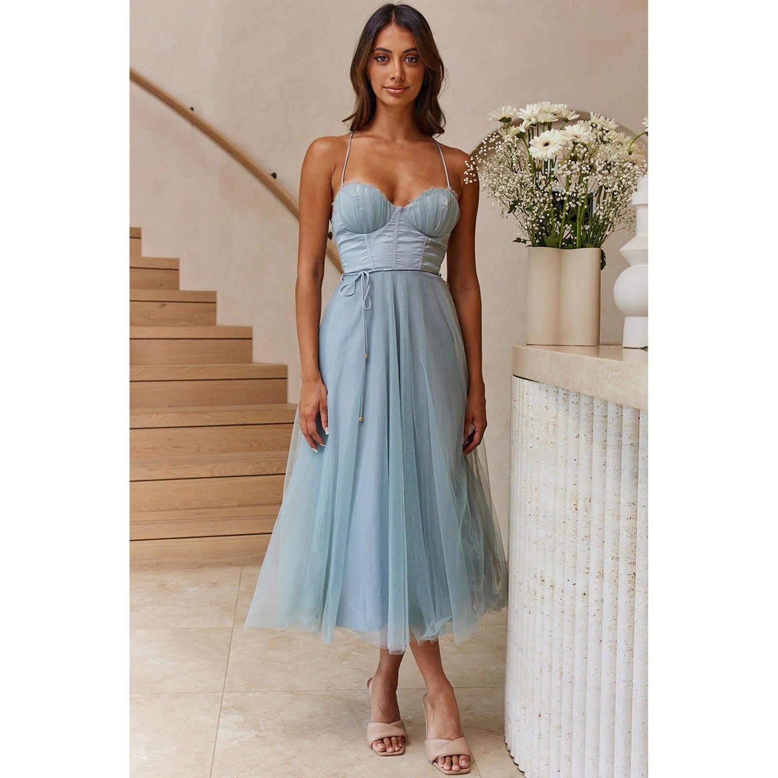 Sling Casual Dress Vacation Multi Color Dress