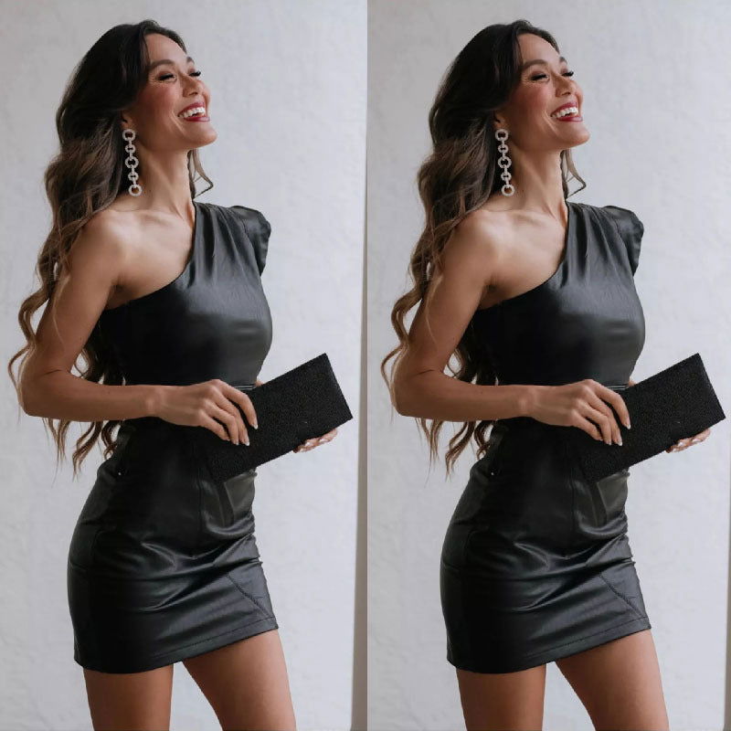Cowhide One-Step Dress