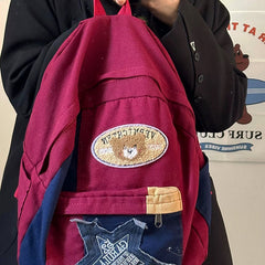 Rucksack aus Canvas mit Sternbär