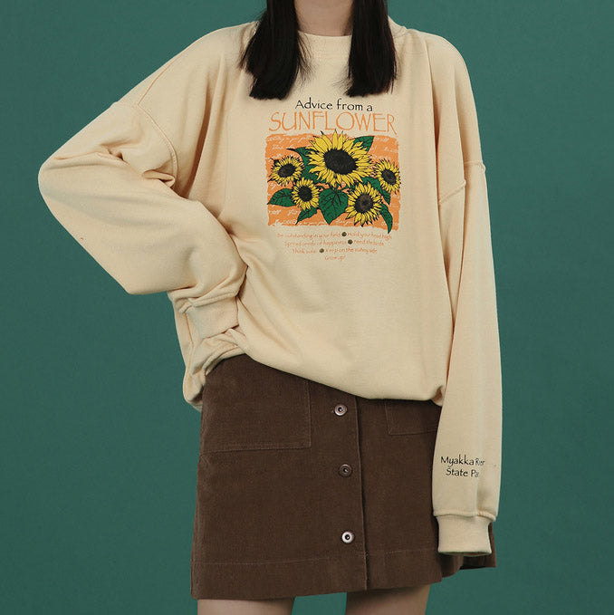 Sonnenblumen-Sweatshirt 