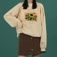 Sonnenblumen-Sweatshirt 