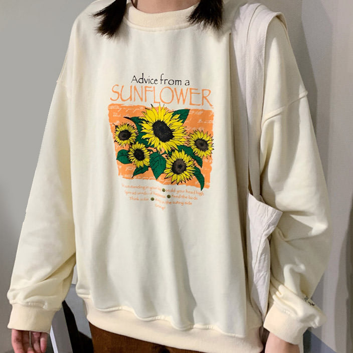 Sonnenblumen-Sweatshirt 