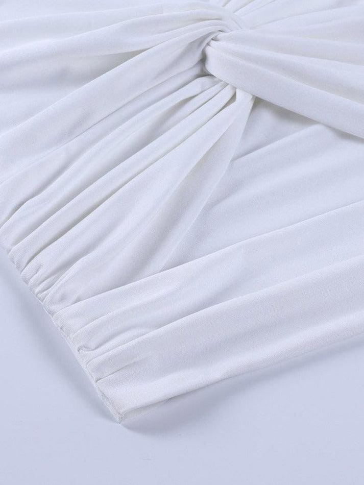 Kurzes Tanktop mit verdrehtem Ausschnitt