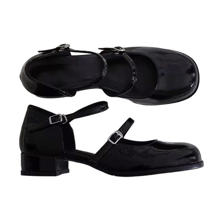 Ästhetische Mary Jane Sandalen im Vintage-Stil