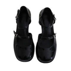 Ästhetische Mary Jane Sandalen im Vintage-Stil