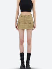 Y2K Cargo-Jeans-Minirock