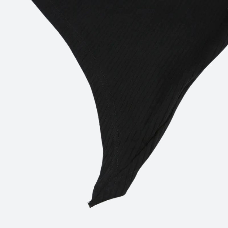 Y2K Asymmetrisches Crop Top aus Cord