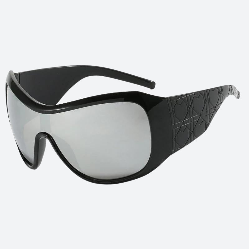 Y2K Oversized Shield Sonnenbrille