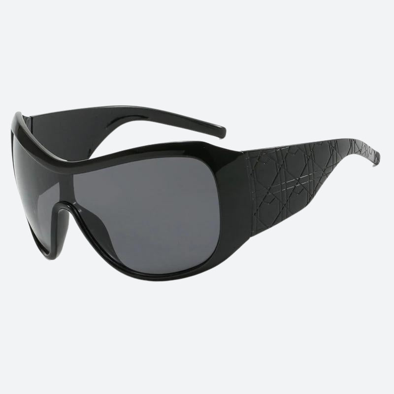 Y2K Oversized Shield Sonnenbrille