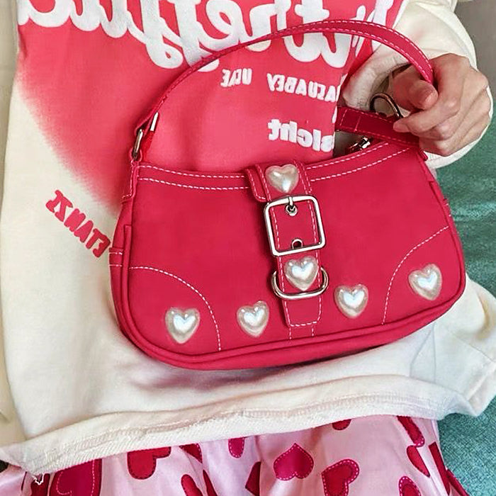 Y2K Perlenherztasche